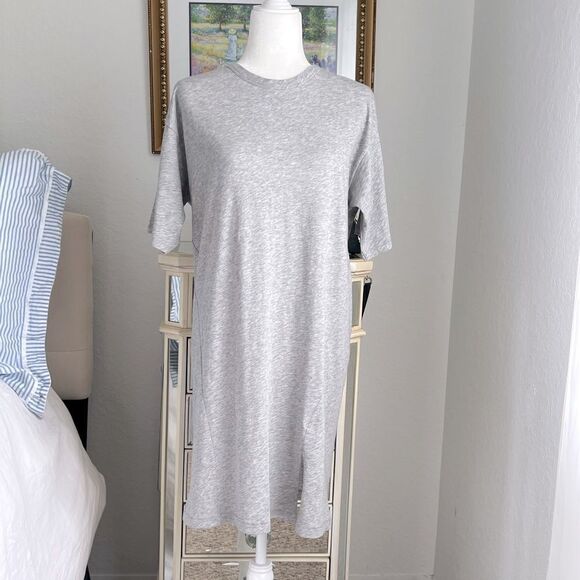 Rag & Bone oversized gray T-shirt dress 100% Pima Cotton size S - Picture 1 of 7
